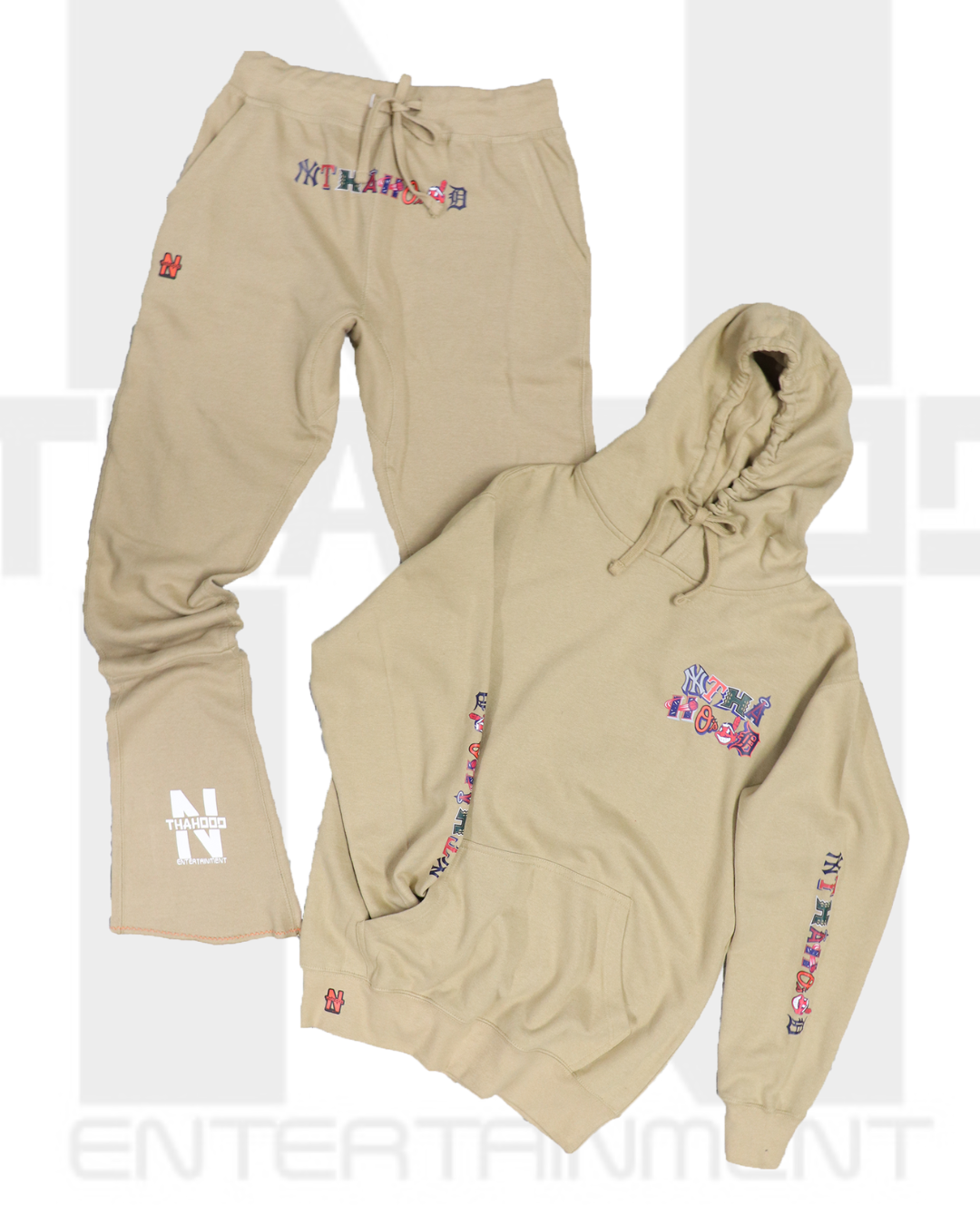 NTH Sports Hoodie + Stacks Set Tan